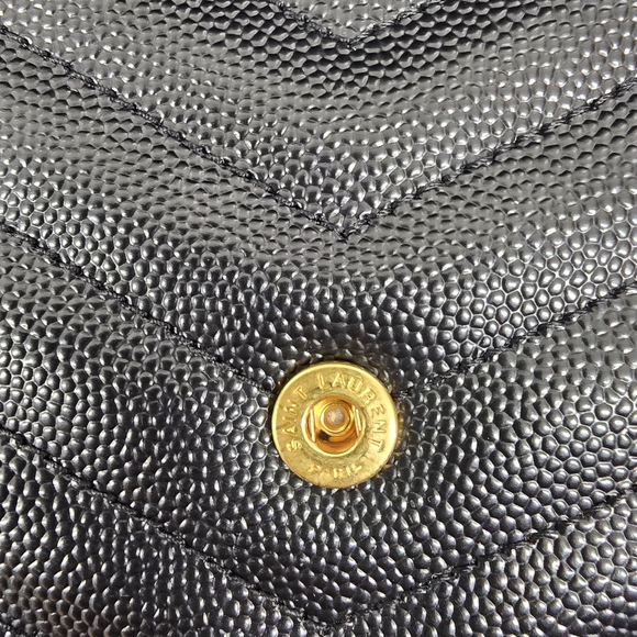 Saint Laurent Black Quilted Leather Crossbody Bag - Picture 8 of 13